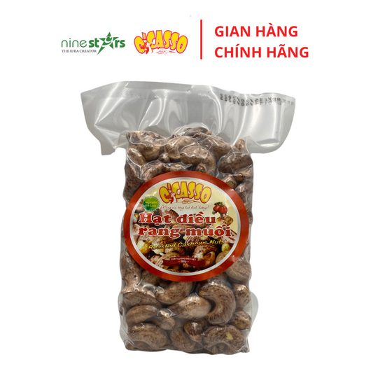 Hạt Điều Rang Muối Vỏ Lụa O'Casso - Loại Cồ Túi 500G - 1KG