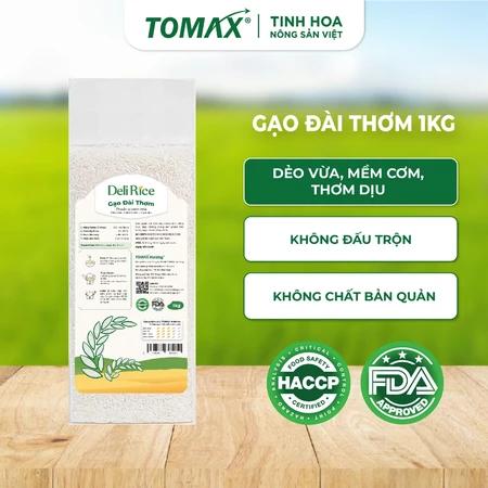 Gạo Đài Thơm Deli Rice 1kg Dẻo Mềm, Thơm Ngon Tự Nhiên – TOMAX