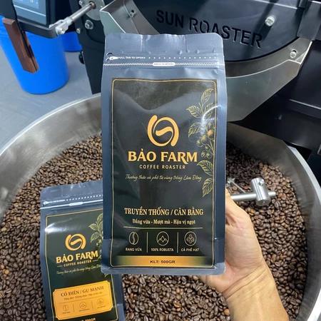 Cà Phê Bobusta Lâm Đồng Rang Mộc - Mức Rang Vừa Cân Bằng Hương Vị