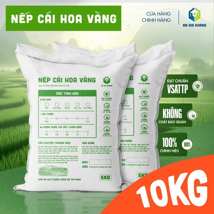 [Túi 10KG] Gạo Nếp Sáp AGKF (An Gia Khang Food) - Thơm Ngon Dẻo Mềm