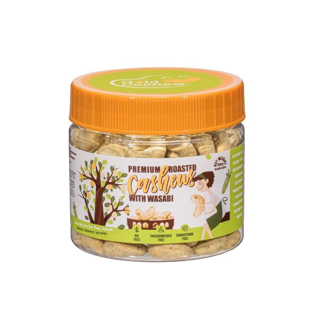 Hạt Điều Rang Wasabi Cao Cấp Xuất Khẩu Hộp 250gr