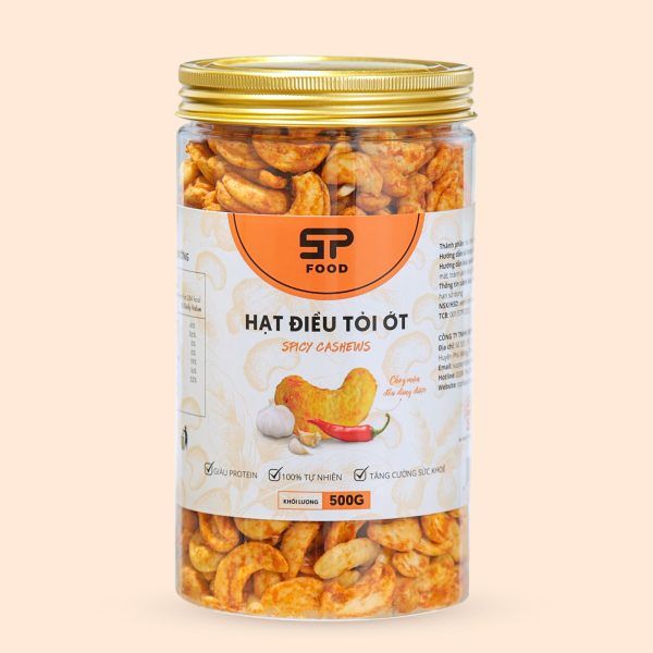 Hạt Điều Tỏi Ớt Hũ 500g