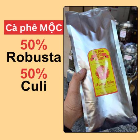 1 Kg Cà phê giá Sỉ, có Hóa Đơn - 50% Robusta Đắk Lắk, 50% Culi Mộc - Cà phê Hồng Bảo