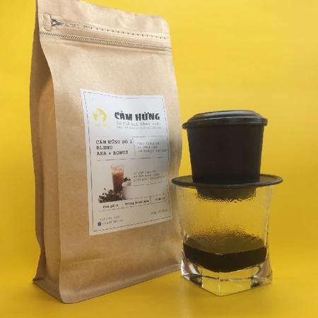 Cà phê hạt nguyên chất rang xay từ Đất Đỏ gói 500g - Sự kết hợp hòa quyện giữ hạt Arabica và hạt Robusta - Cafe Mộc 100%