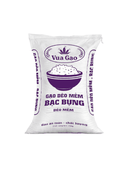 GẠO DẺO MỀM, BẠC BỤNG 25KG