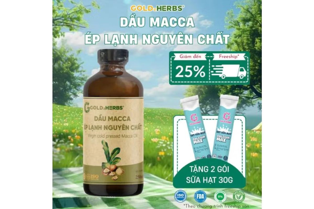 Thành phần dinh dưỡng nổi bật trong dầu hạt macca