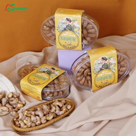Hạt Điều Bình Phước Xếp Hoa Có Vỏ Chuẩn Hàng Loại 1, Thơm Ngon Giòn Bùi, Giàu Chất Dinh Dưỡng Hộp 200g