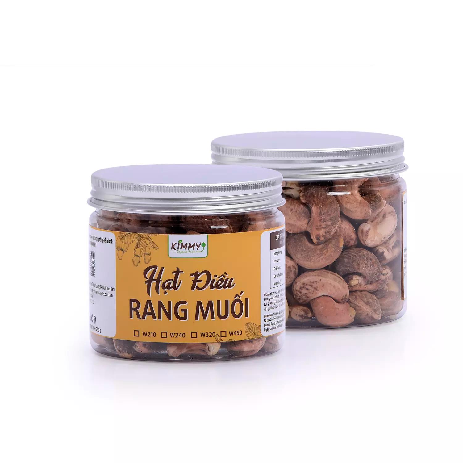 Hạt Điều Vỏ Lụa Rang Muối 250G