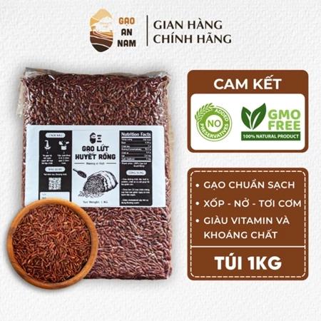[1KG] Gạo Lứt Huyết Rồng An Nam - theo hướng Hữu Cơ - LOẠI NGON, Ăn Kiêng Eat Clean Thực Dưỡng