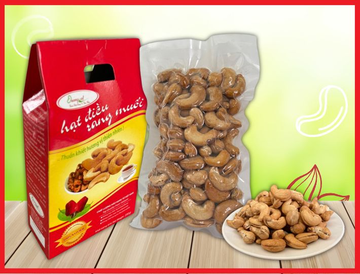 HẠT ĐIỀU KO VỎ LỤA RANG MUỐI 250gr