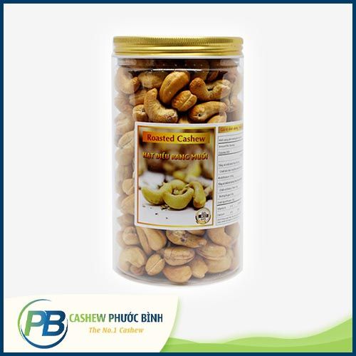 Peeled roasted salted cashews with silk skin 500g