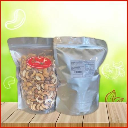 500g-1Kg Hạt Điều Bể Đôi Còn Vỏ Lụa Thơm Ngon Giòn Béo Dương Cát Bình Phước - Ăn Vặt Túi Zip