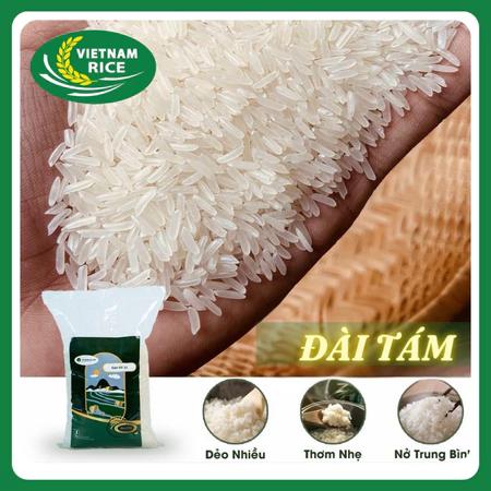 Gạo Đài Thơm 8 - Thơm nhẹ, dẻo mềm - Bao 10kg