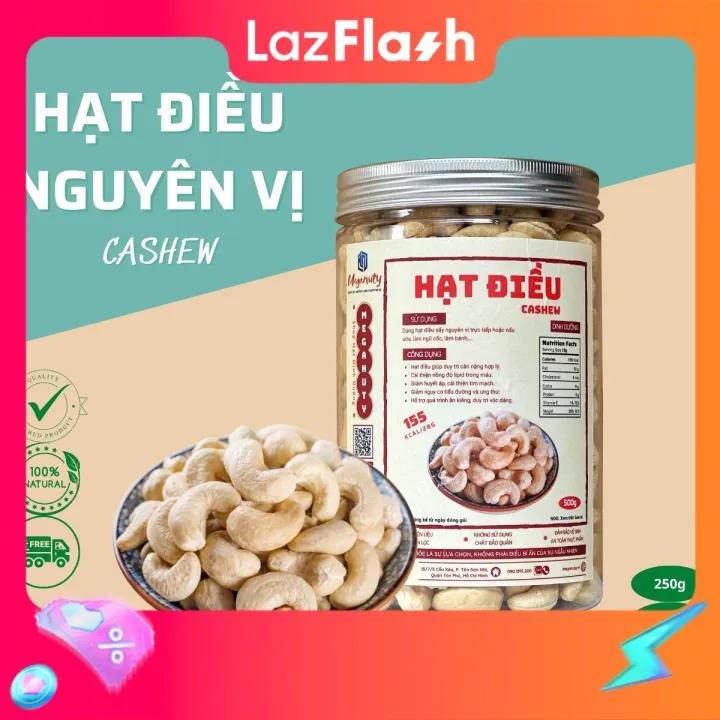 Hạt Điều Rang Không Muối Bình Phước (Sấy Nguyên Vị)