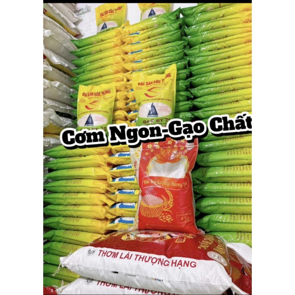 Gạo Hương Lài : (Bao5kg) Mềm Dẻo Thơm Nhẹ
