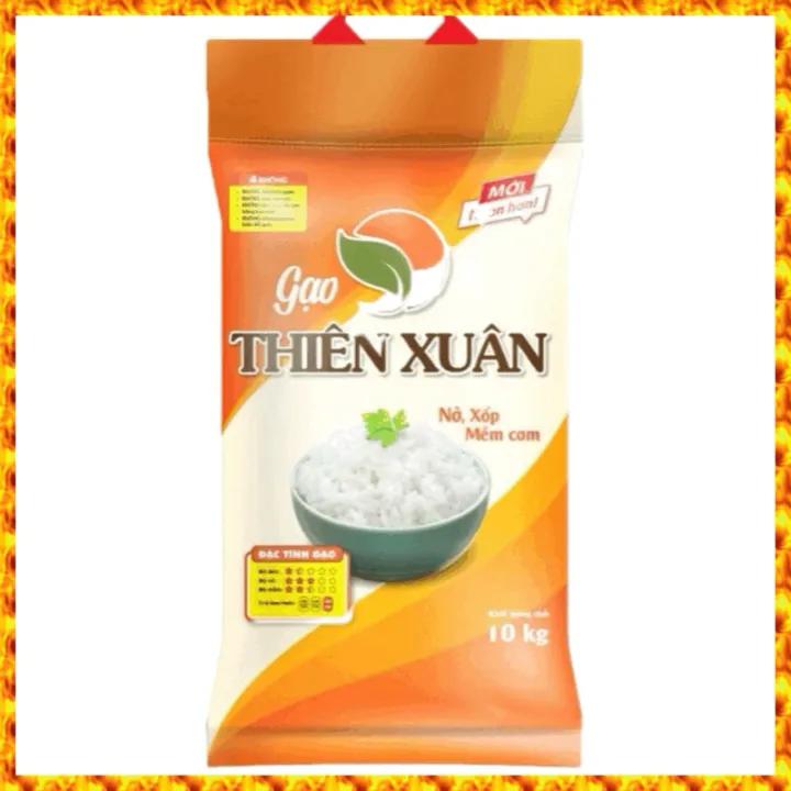 Gạo Thiên Xuân Túi 10Kg - Nở Xốp Mềm - Hàng Chính Hãng
