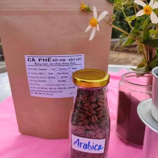 Cà Phê Hạt rang Mộc Arabica Cầu đất, Đà Lạt (chế biến ướt)