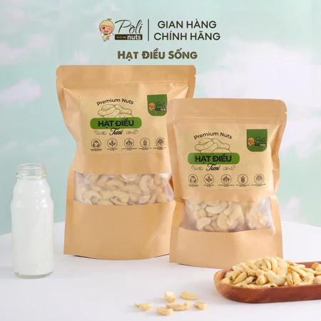 Hạt Điều Tươi POLINUTS Làm Sữa Hạt Nhân Vỡ Đôi 200g 500g