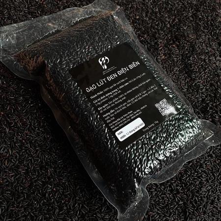 Gạo Lứt Đen Điện Biên (LOẠI NGON) 1 KG - Gạo Lứt Đen Hữu Cơ Cho Người Ăn Kiêng - Gạo Lứt Dẻo Thơm
