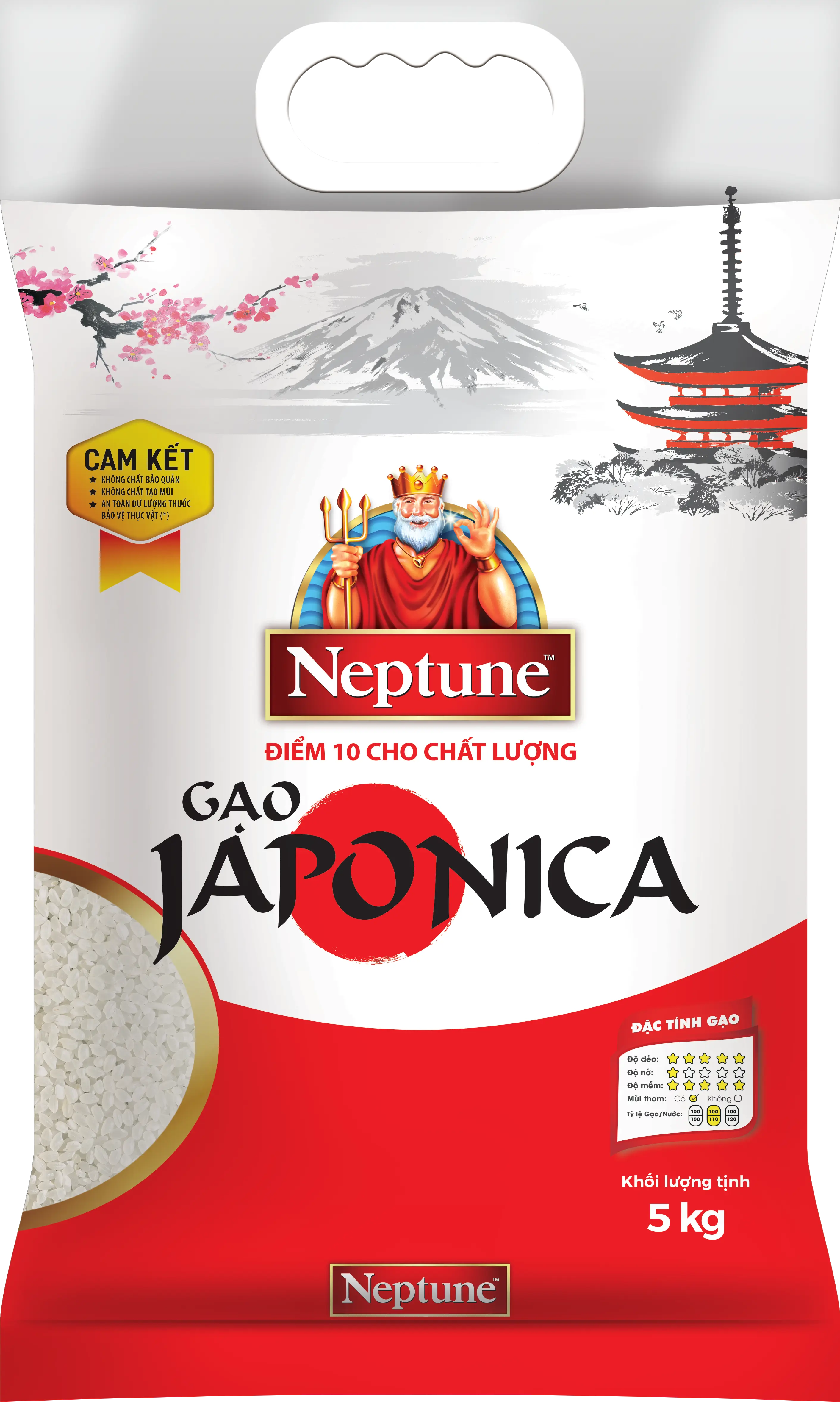 Gạo Japonica Neptune