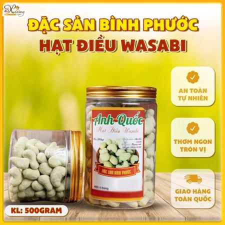 HẠT ĐIỀU RANG WASABI (MÙ TẠT) HƯƠNG VỊ LẠ ĐẬM ĐÀ VỚI GIA VỊ CAY NỒNG CHO KHÁCH SÀNH ĂN HIỆU ANH QUỐC