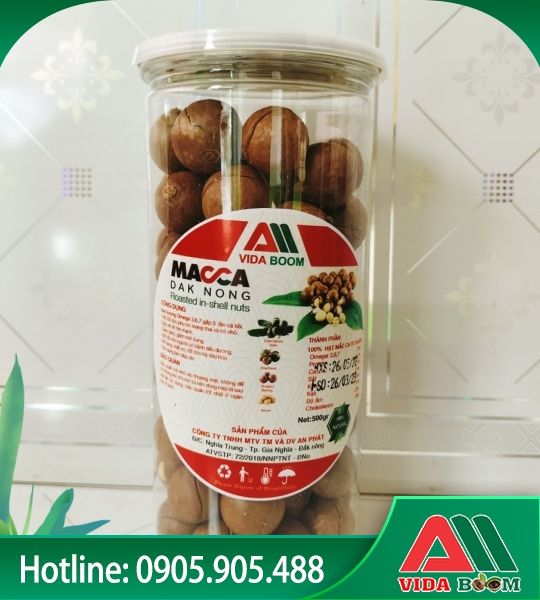 Hạt Macca trung 500gr (Hộp pet)