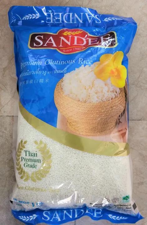 [TÚI LỚN X.DƯƠNG 5Kg] GẠO NẾP THÁI [Thailand] SANDEE Fineness Glutinous Rice (halal)