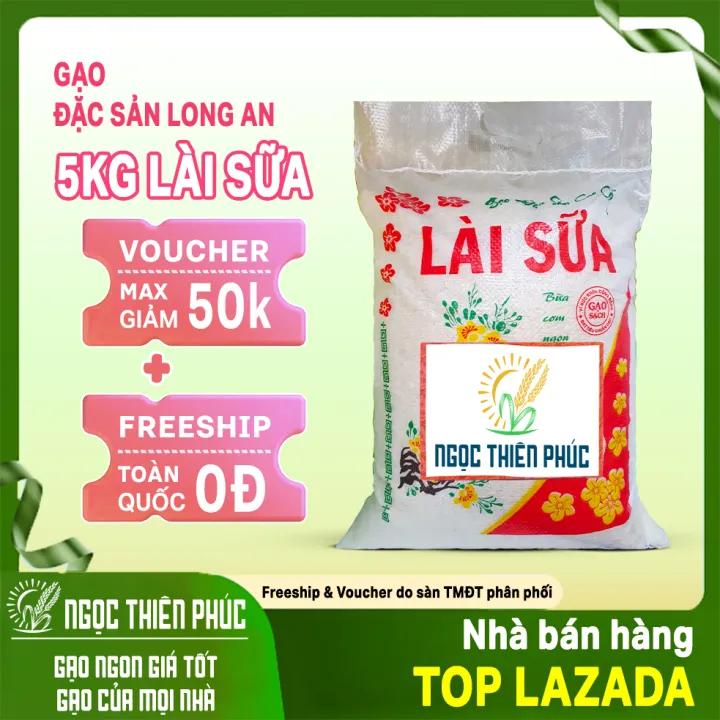 Gạo Lài Sữa 5kg - Dẻo Mềm Hạt Thơm Ngọt Hạt - Không chất bảo quản - Ngọc Thiên Phúc