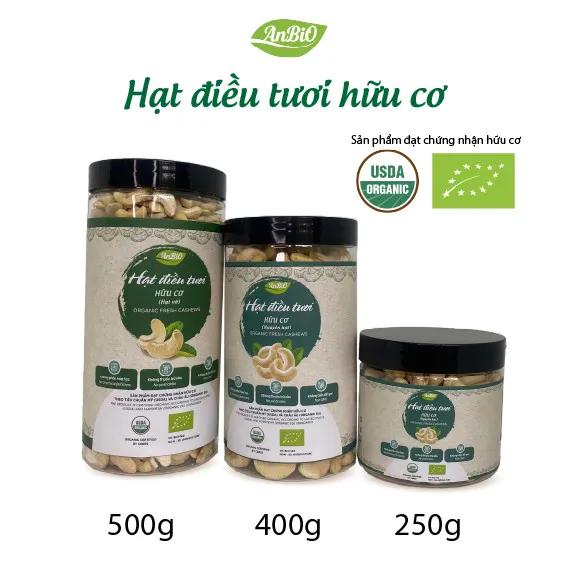 Hạt điều tươi nhân trắng nguyên hạt/ hạt vỡ AnBiO