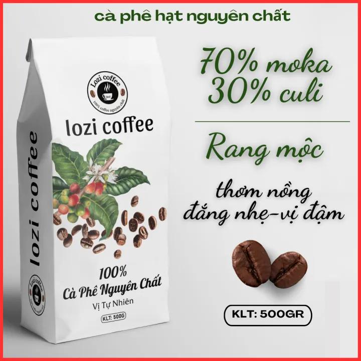 500G CÀ PHÊ RANG MỘC MOKA 70% & CULI 30% NGUYÊN CHẤT SẠCH 100% THƠM NỒNG- NGỌT HẬU