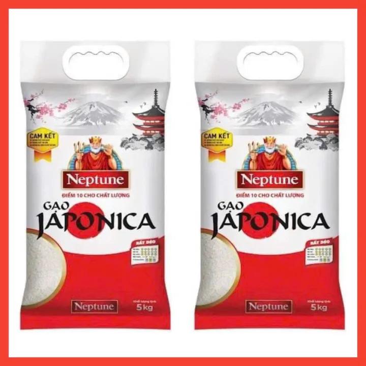 Combo 2 túi 5Kg Gạo Japonica Neptune - Dẻo mềm - Làm shushi cơm cuộn