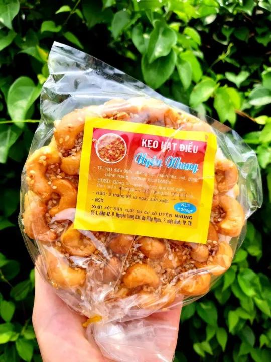 4 bịch kẹo hạt điều siêu ngon bich 150g