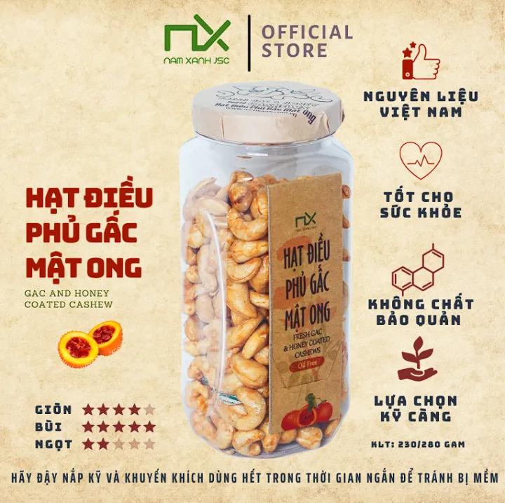 Hạt Điều Phủ Gấc Mật Ong 230g (280g)