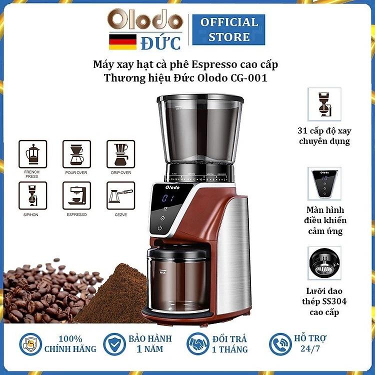 Máy xay hạt cà phê Espresso 31 chế độ Olodo cao cấp CG-001