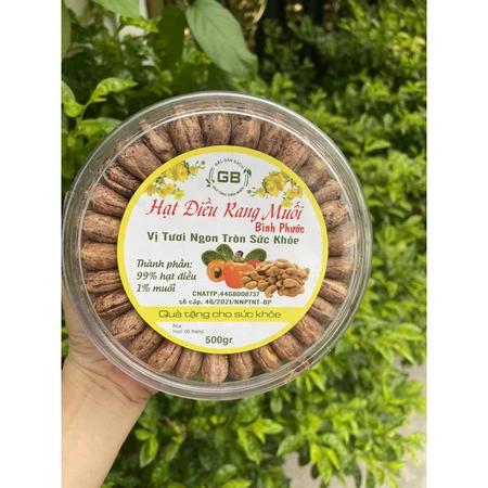 500G ĐIỀU RANG MUỐI NGUYÊN HẠT XẾP HOA HÀNG XUẤT KHẨU NGON TRÊN TỪNG HẠT