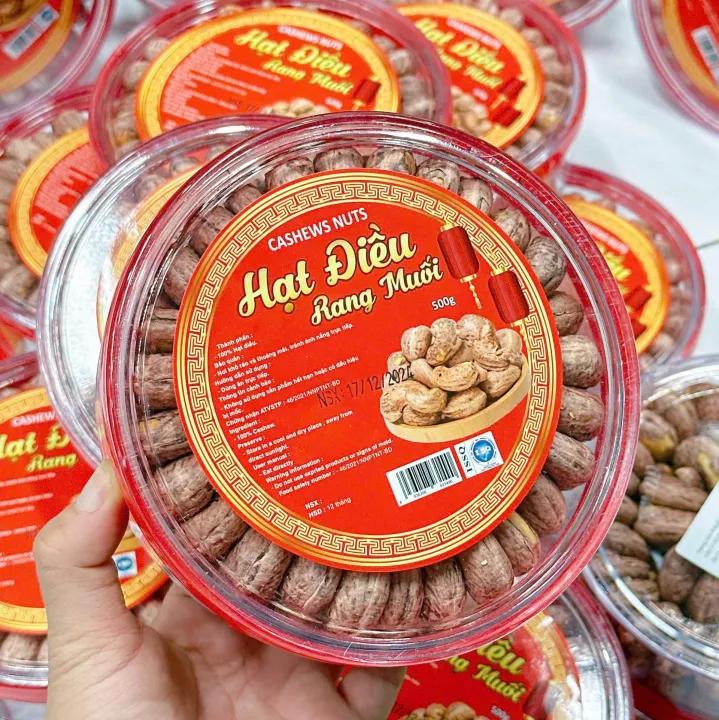 500g- Điều rang muối xếp hoa hạt to