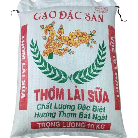 Gạo Thơm Lài Sữa 10kg - Cơm Dẻo Thơm - Phù Hợp Nấu Cơm Gia Đình