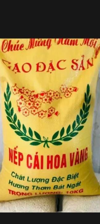 3kg, gạo nếp thơm cái hoa vàng, cơm dẻo thích hợp cho cả làm bánh và nấu xôi