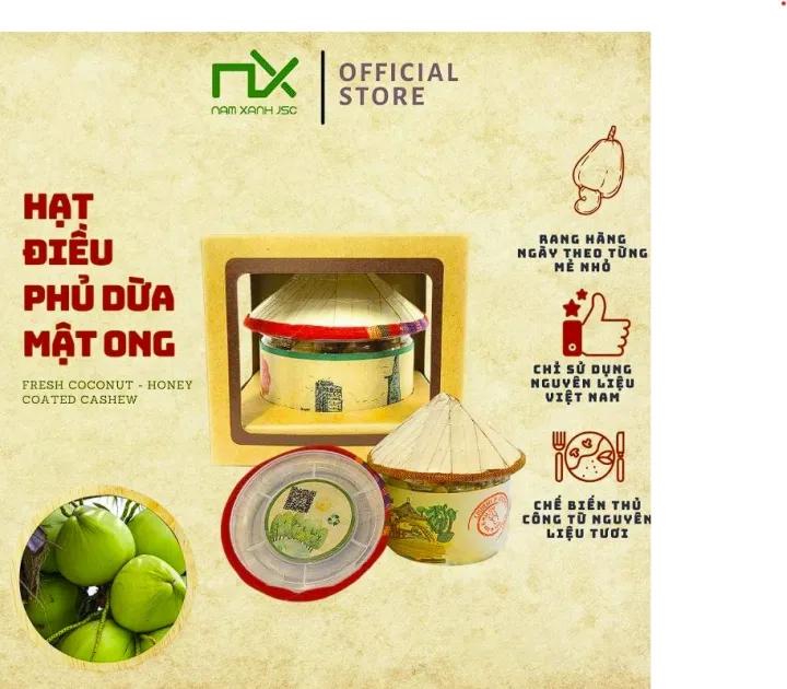 Hạt Điều Nam Xanh Phủ Dừa Mật Ong 130G (170G)