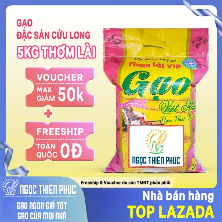 Gạo Thơm Lài VIP 5kg Loại 1 - Dẻo Mềm Cơm Thơm Nhẹ Hạt Dài - Ngọc Thiên Phúc