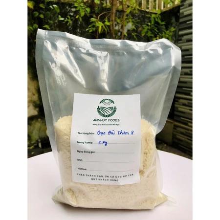 Gạo Sạch AN NHỨT FOODS Giống Đài Thơm Tám Vụ Mới Dẻo, Thơm, Vị Ngọt Hậu Túi 1KG