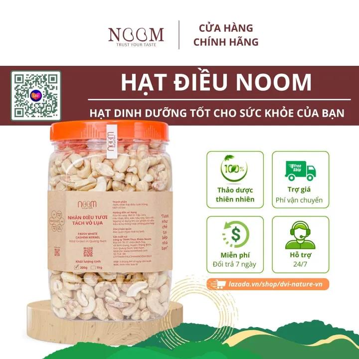 Hạt điều tươi tách vỏ Noom có mùi rất thơm, vị béo ngọt đặc trưng của ngày xưa
