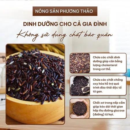 Gạo Nếp Cẩm Gạo Nếp Cẩm Dẻo Thơm Tự Nhiên, Nếp Cẩm Nấu Xôi, Sữa Chua Thơm Ngon Bổ Dưỡng