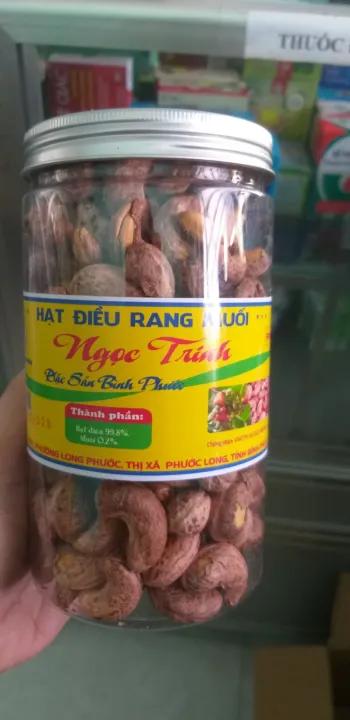 Hạt điều rang muối hộp 500g Rang bằng than củi nên rất khác biệt