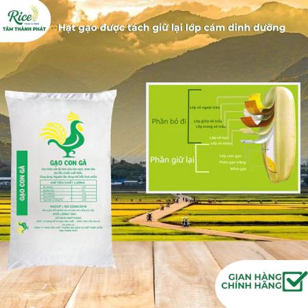 10KG GẠO THƠM HƯƠNG LÀI SỮA MIÊN MỘC HIỆU CON GÀ - COMBO LỚN 5 BAO 10 BAO 15 BAO