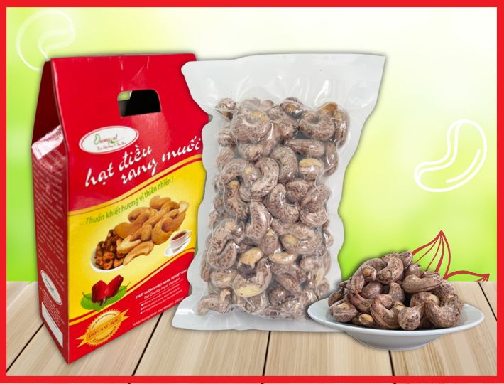 HẠT ĐIỀU LỤA RANG MUỐI 250gr