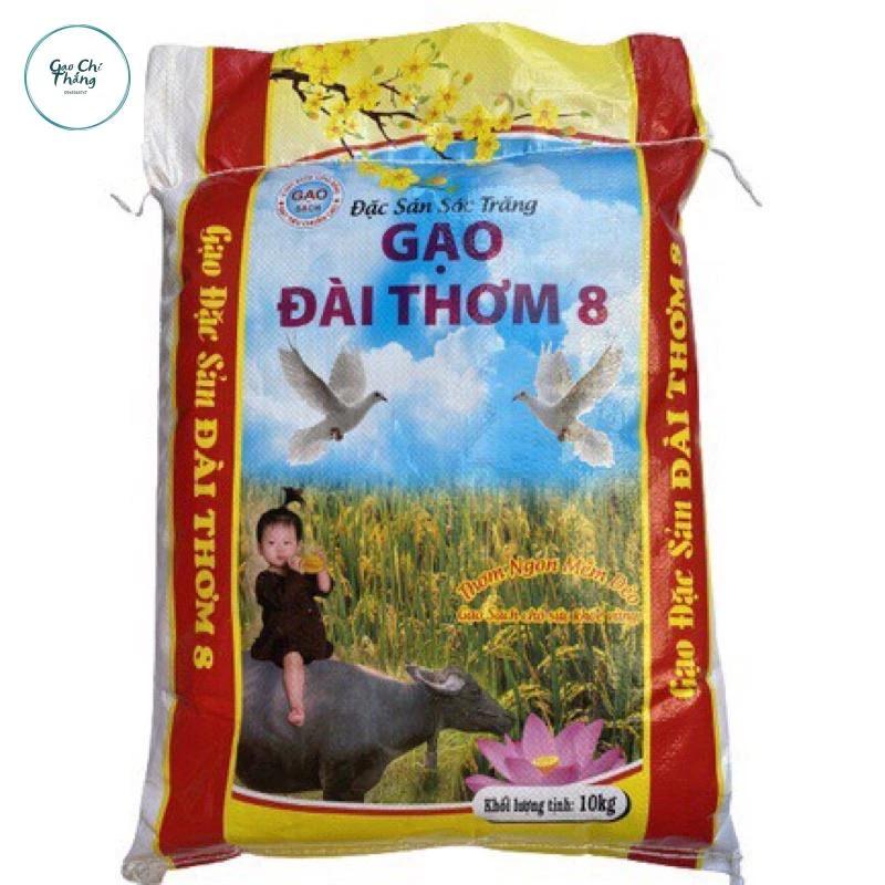 Gạo Đài Thơm 8 túi 10kg dẻo vừa nở ít mềm cơm