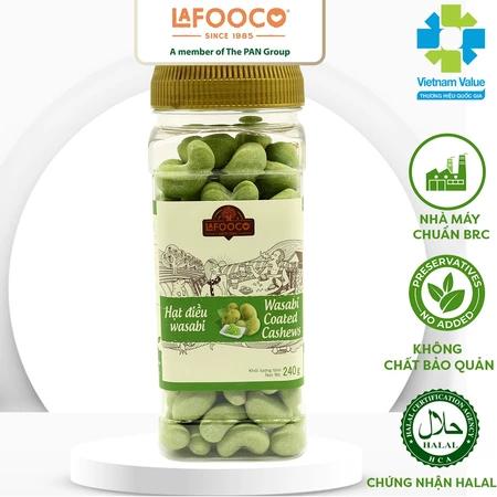 Hạt điều Wasabi mù tạt cay nồng LAFOOCO các size 100g, 240g/ hủ