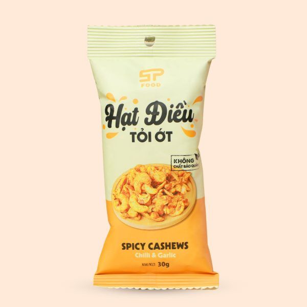 Hạt Điều Tỏi Ớt Túi 30g