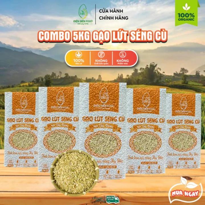 Gạo lứt séng cù dài điện biên combo 5kg